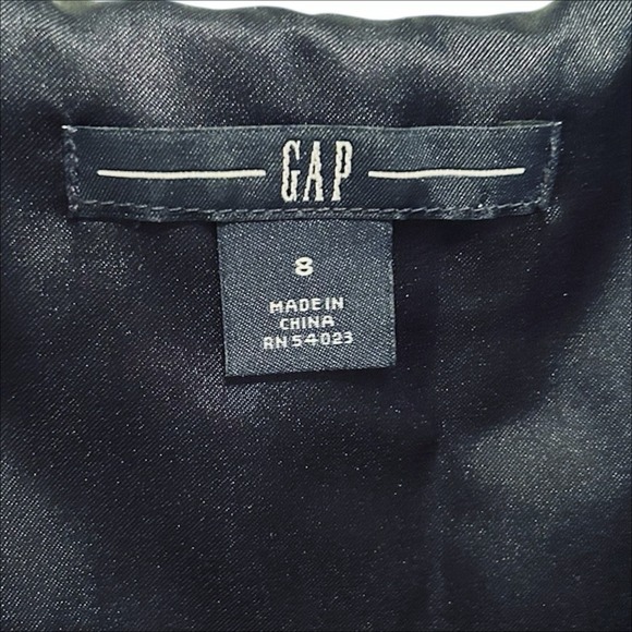 GAP Velvet Babydoll Dress Womens Size 8 M Black Sleeveless Silk Blend Coquette - Picture 5 of 7